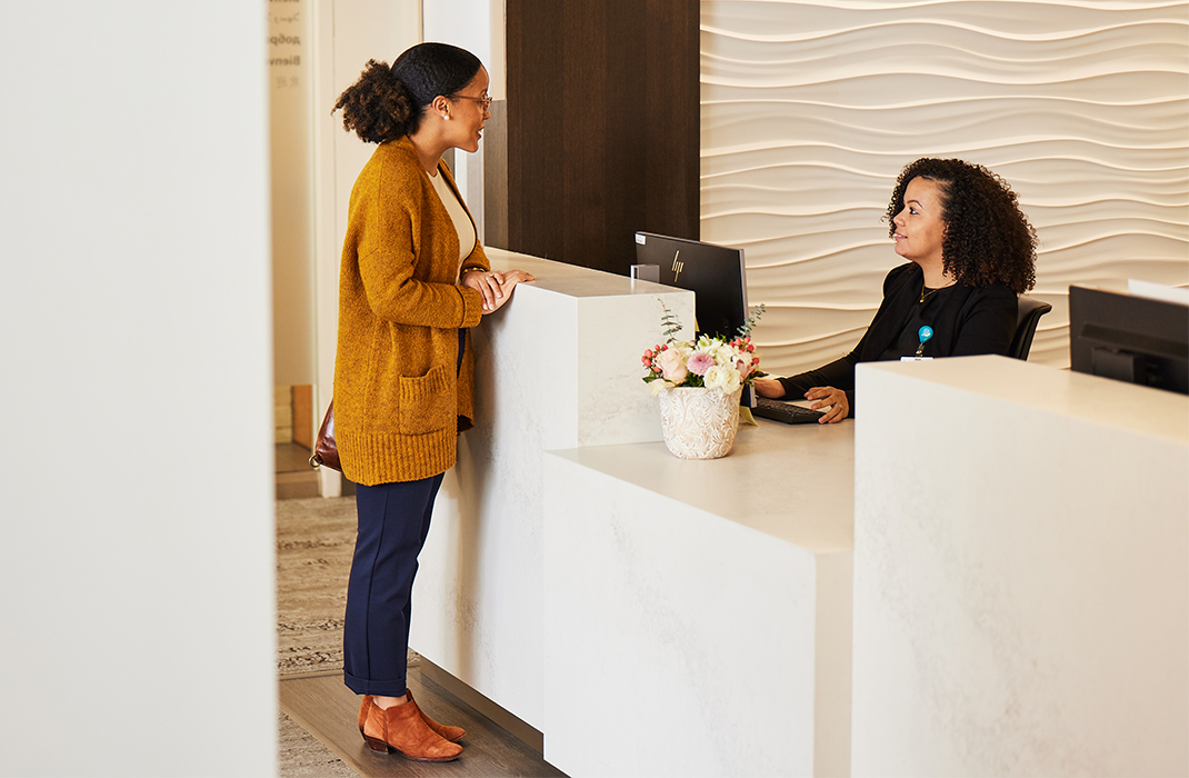 International patient center front desk