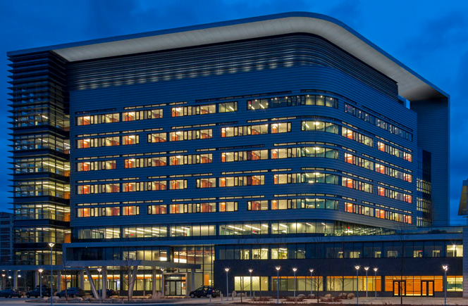 Spaulding building at night